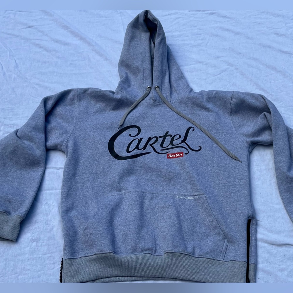 Gray “The Label” Cartel Boston sweatshirt